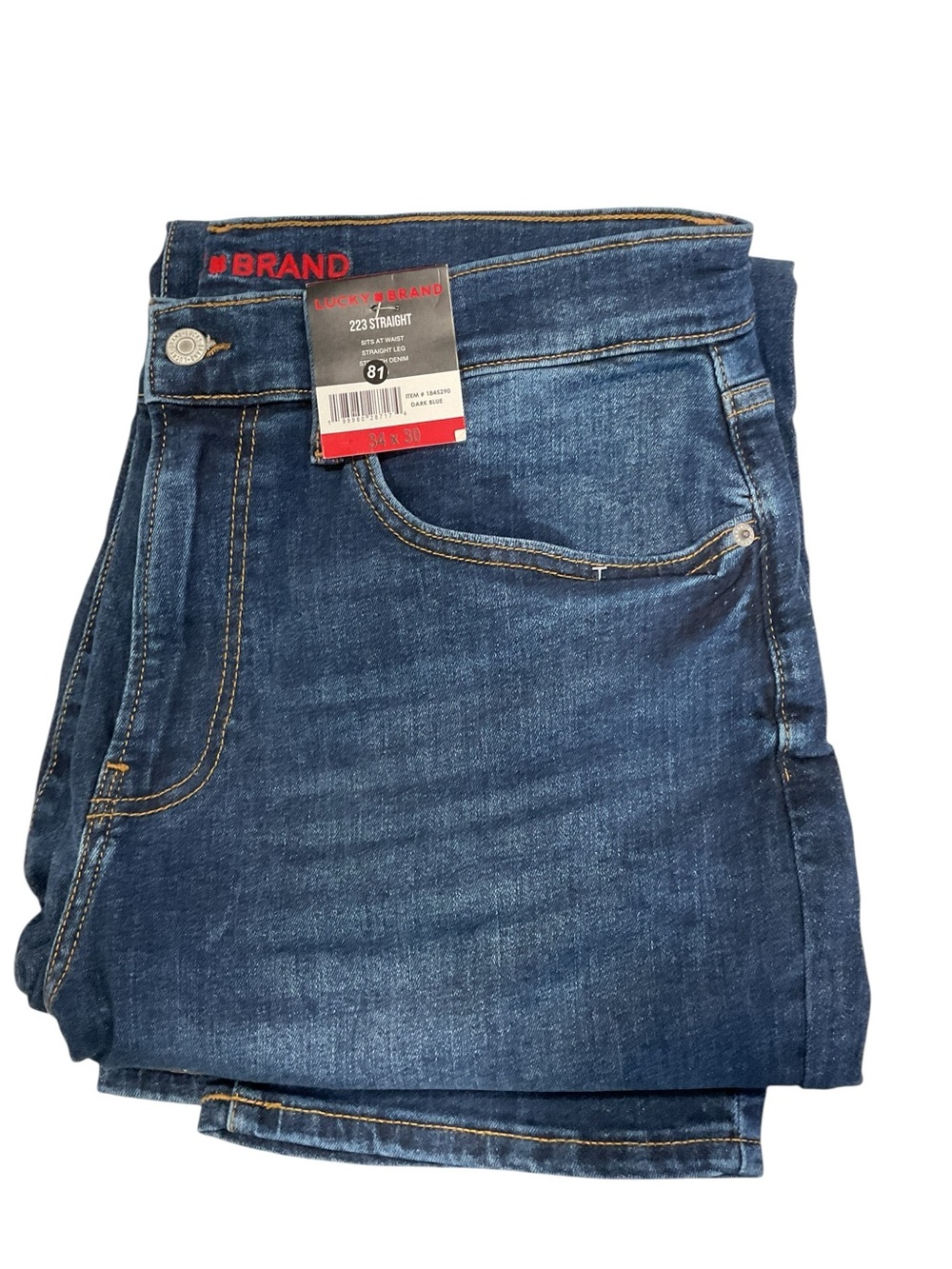 Lucky Brand Men's Straight Jeans - Indigo Blue Denim